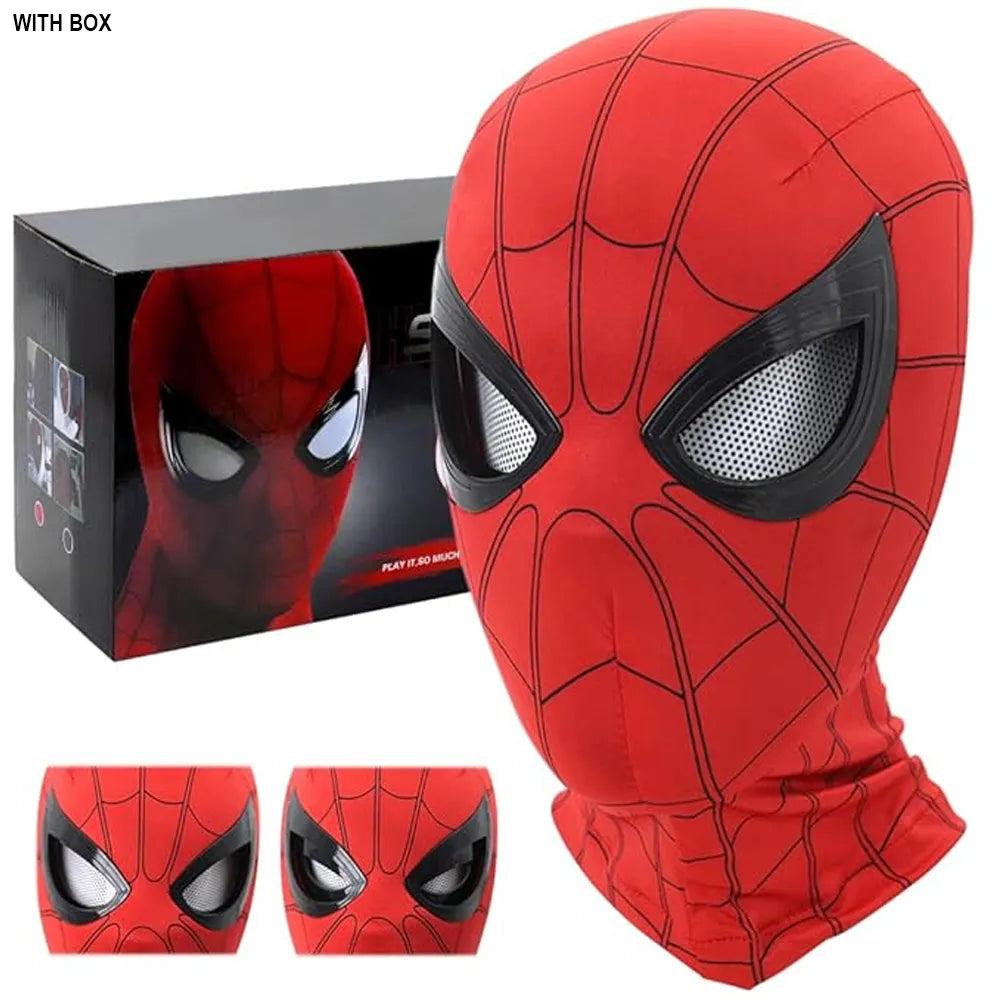 Spiderman Face Mask Moving Eyes With Jaw Motion (With Box)