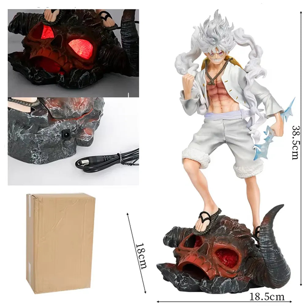 Luffy Gear 5 Standing on Skull 38.5cm With Blister and Box