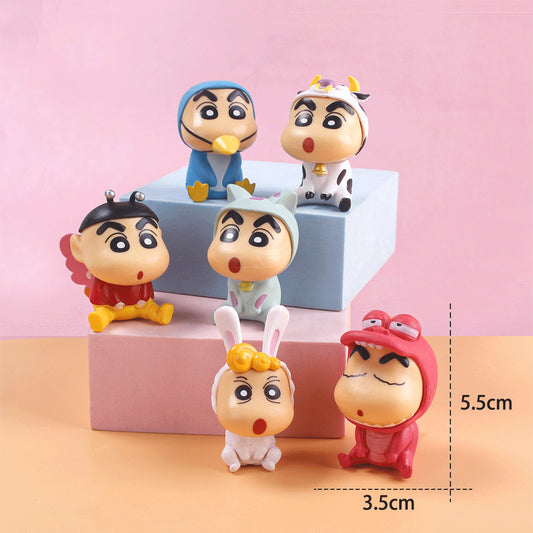 Shinchan Cute Figure Set of 6pcs