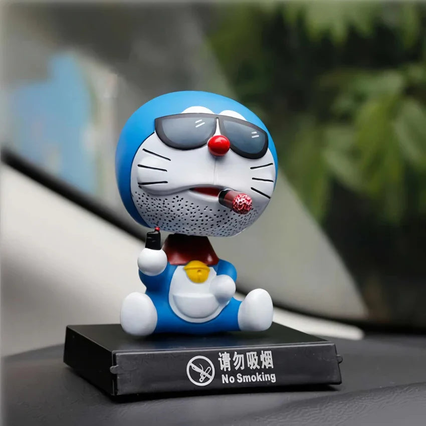 Doraemon Smoking Cute Bobblehead 12cm